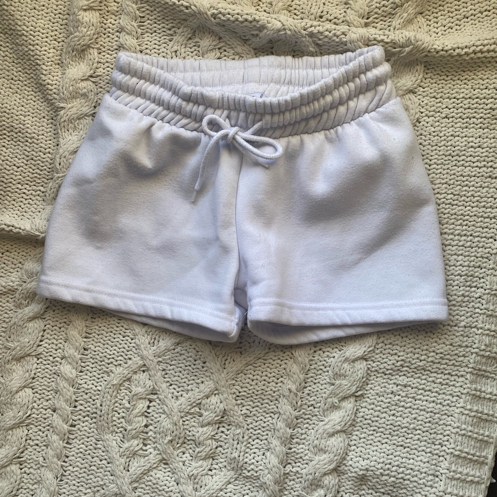 Women's White Casual Shorts